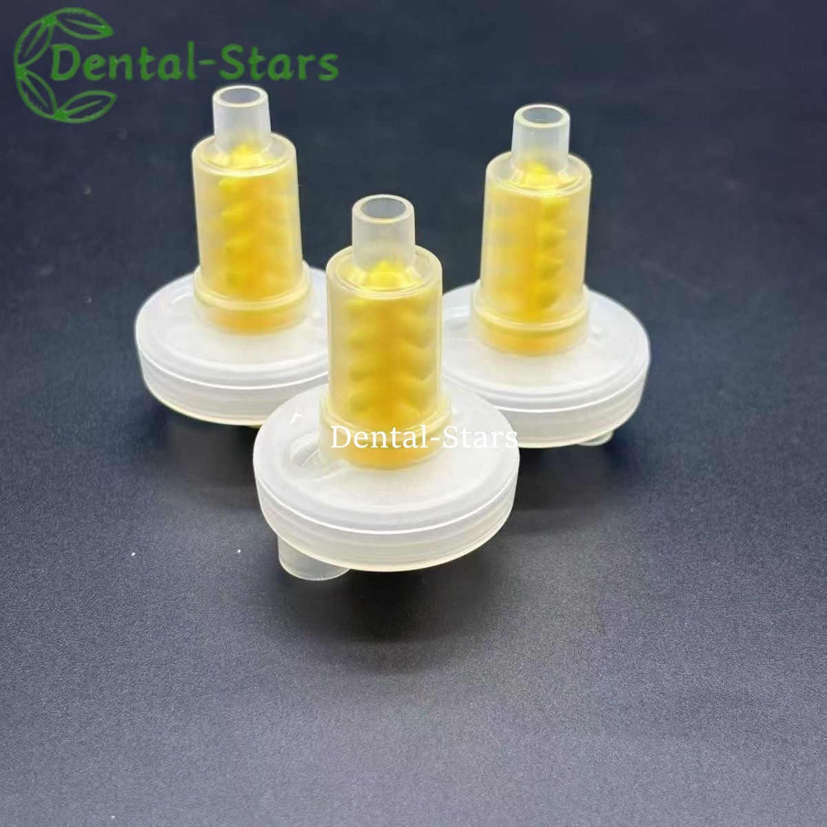50/1000Pcs Dental Dynamic Mixing Tips for Impression Material Yellow Tips 5:1