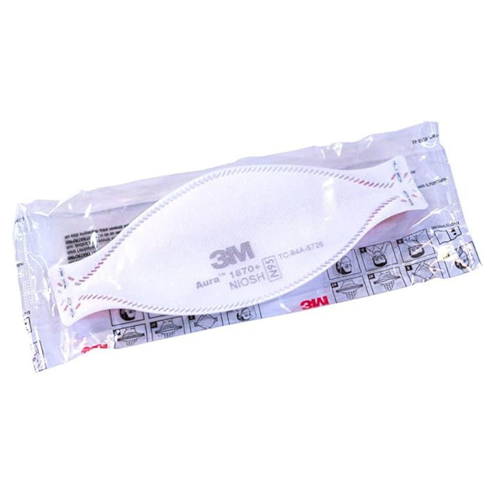 3M Aura Particulate Respirator Surgical Mask Flat Fold 240 per Case 1870+