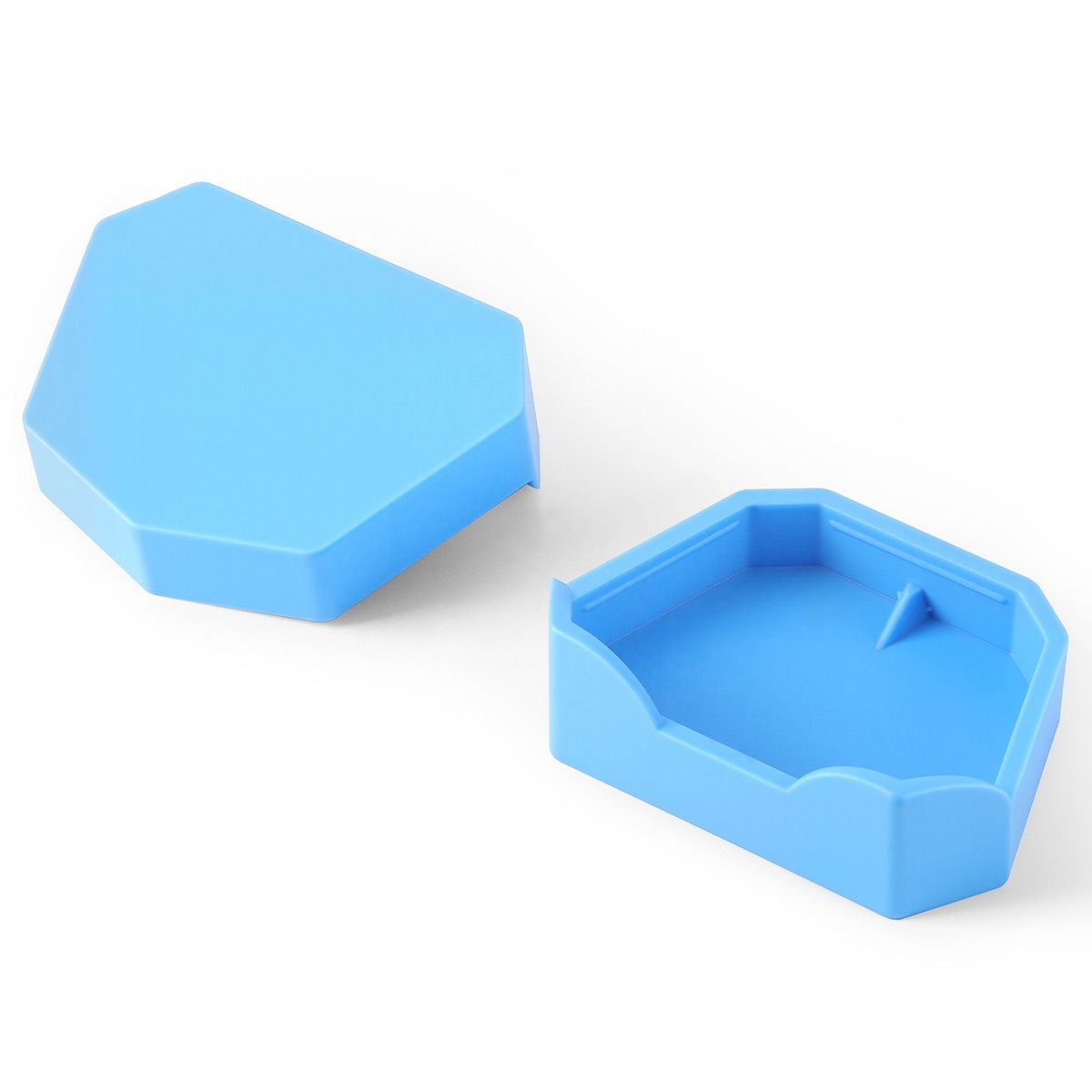 6pcs AZDENT Dental Lab Silicone Rubber Plaster Model Base Former Molds Tray