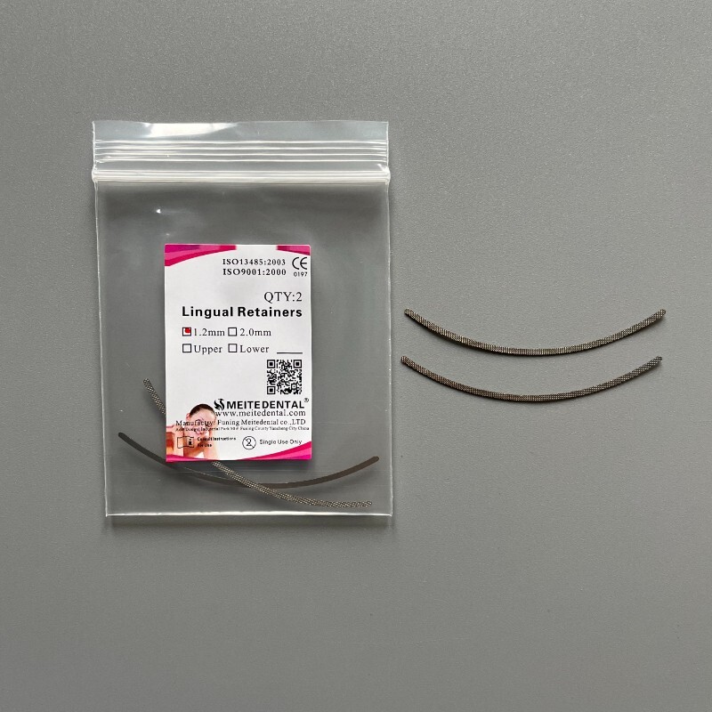 20Pcs Dental Orthodontic Lingual Retainers Mesh Base 1.2mm Universal Lingual
