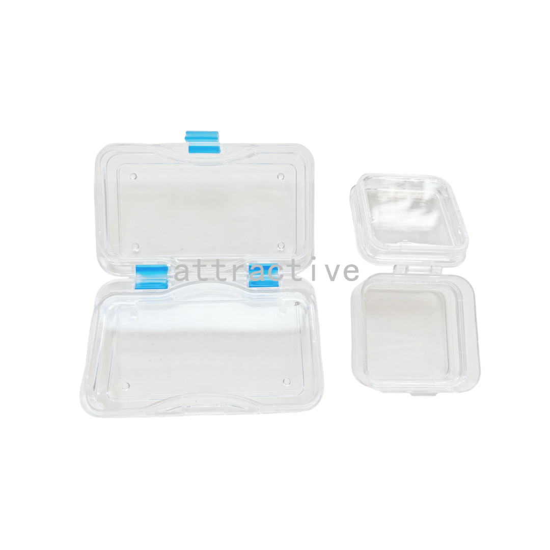 Denture Case Retainer Acrylic Jewelry Storage Box Hinged Display Dental Membrane