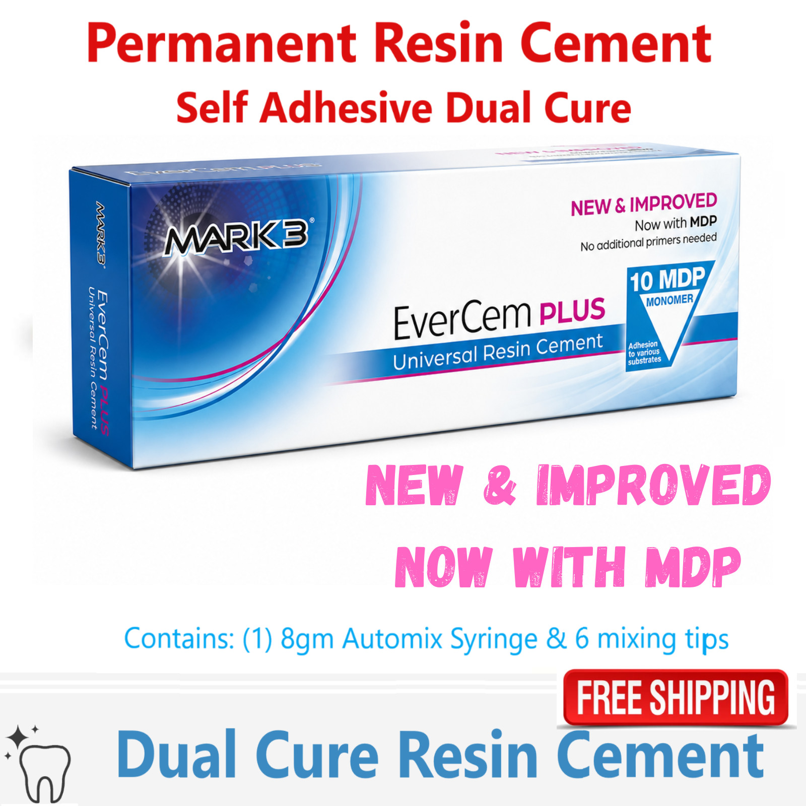 Dental Universal Resin Cement Dual Cure self-etch, self-adhesive resin cement