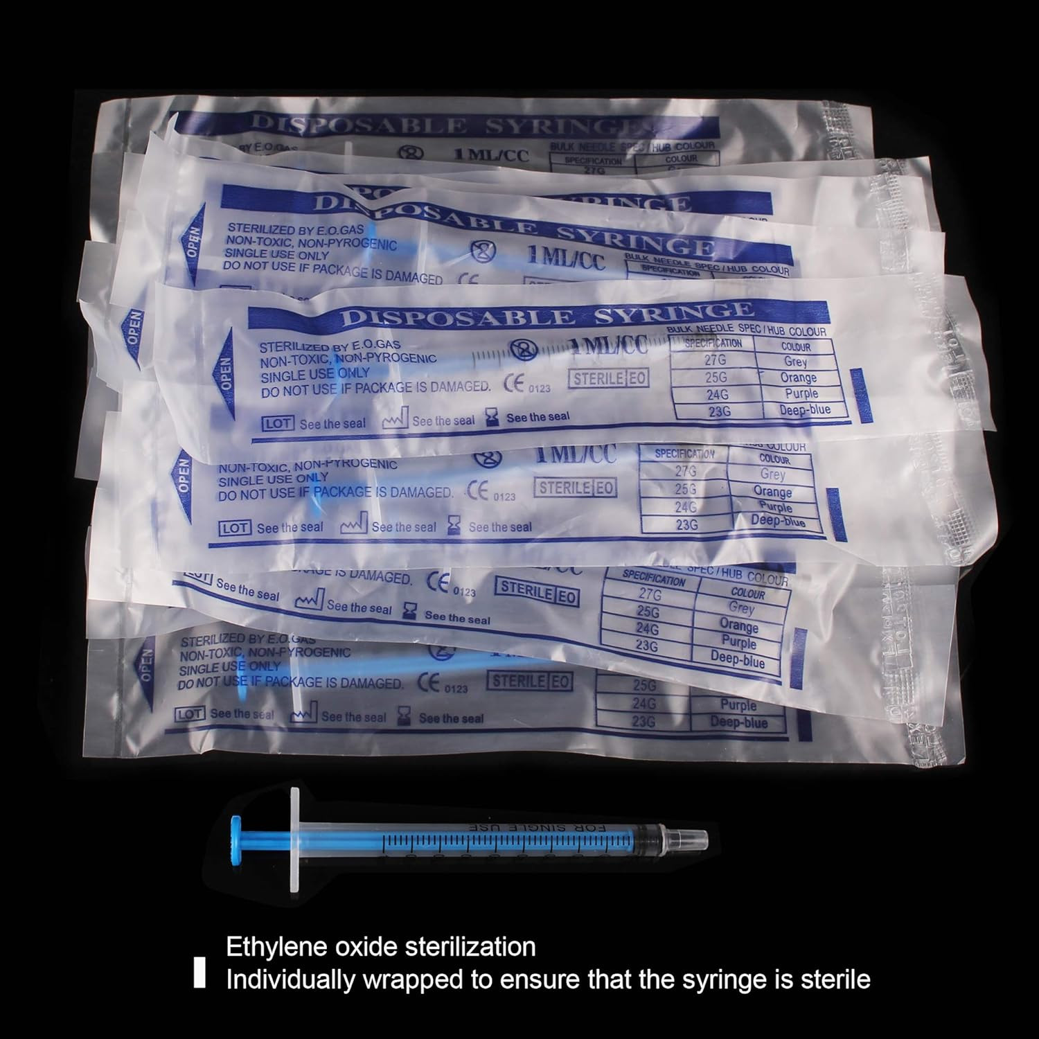 1Ml Syringe without Needle – 1 Ml Small Plastic Syringes Sterile Individually Pa