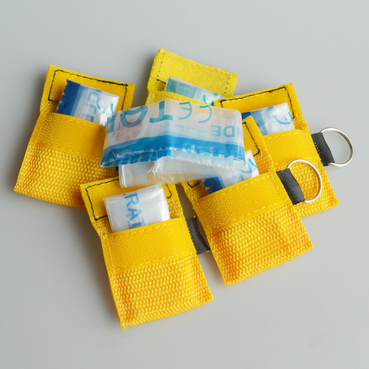 Cpr Mask With Key Ring Cpr Face Shield For AED Training CPR 30:2 100Pcs/Pack