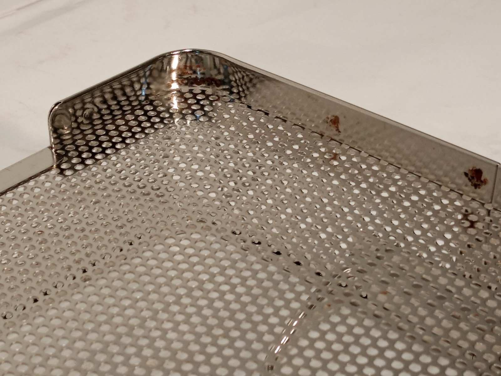 Unbranded Stainless Sterilization Tray Basket Set With Insert And Lid As Shown