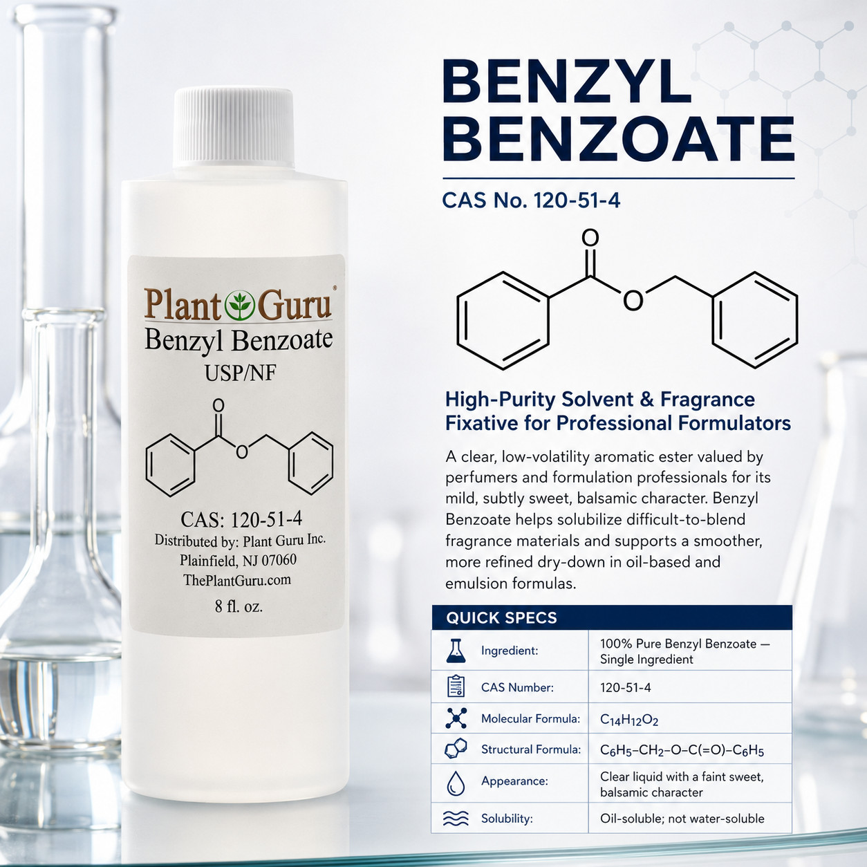 Benzyl Benzoate USP Grade Bulk Wholesale – Free Shipping