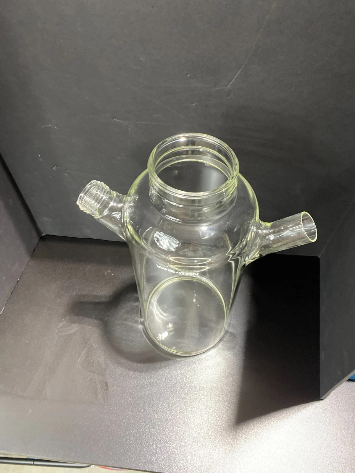 Wheaton Spinner Flask 4000 ml Double Sidearm Borosilicate Single Threaded Arm