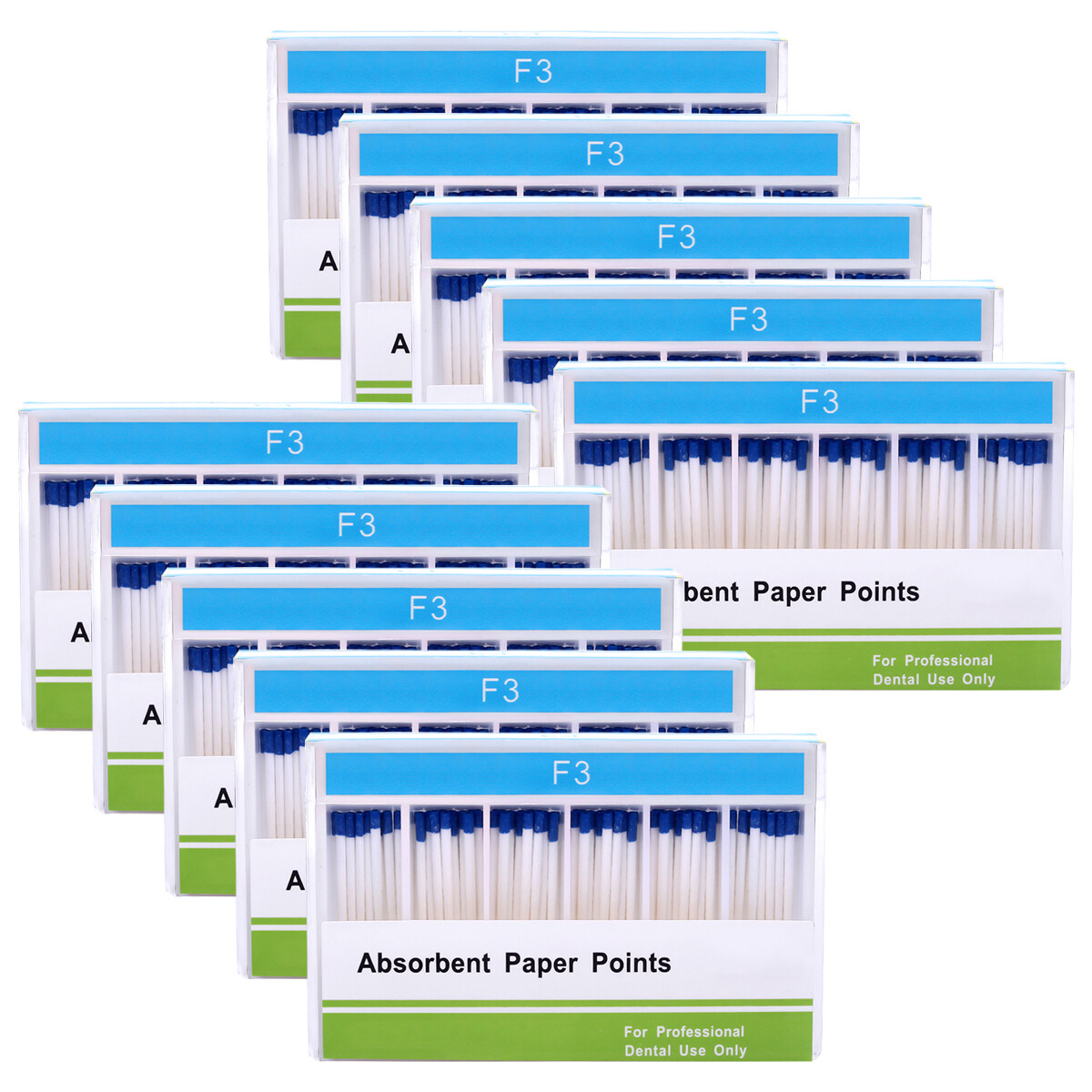 5-100Pack Dental Absorbent Paper Points F1 F2 F3 Root Canal Endodontic