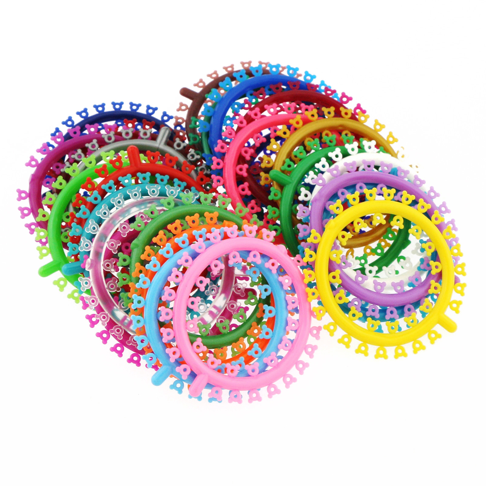 1000 Pcs Orthodontic Elastic Rubber Multi-Colored Mickey Design Ligature Tie