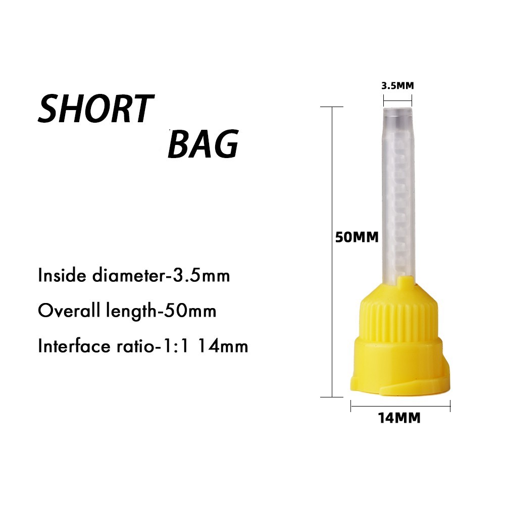 100Pcs Dental Mixing Tips Impression HP Tips 1:1 for Light Body USA