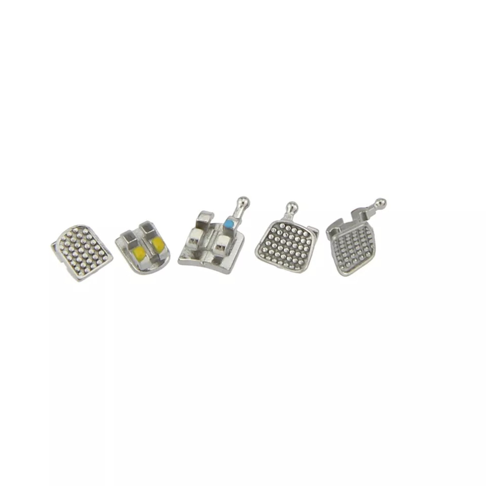 Dental Orthodontic Metal Brackets Braces Mini Roth MBT 018 022 345 Hooks MIM