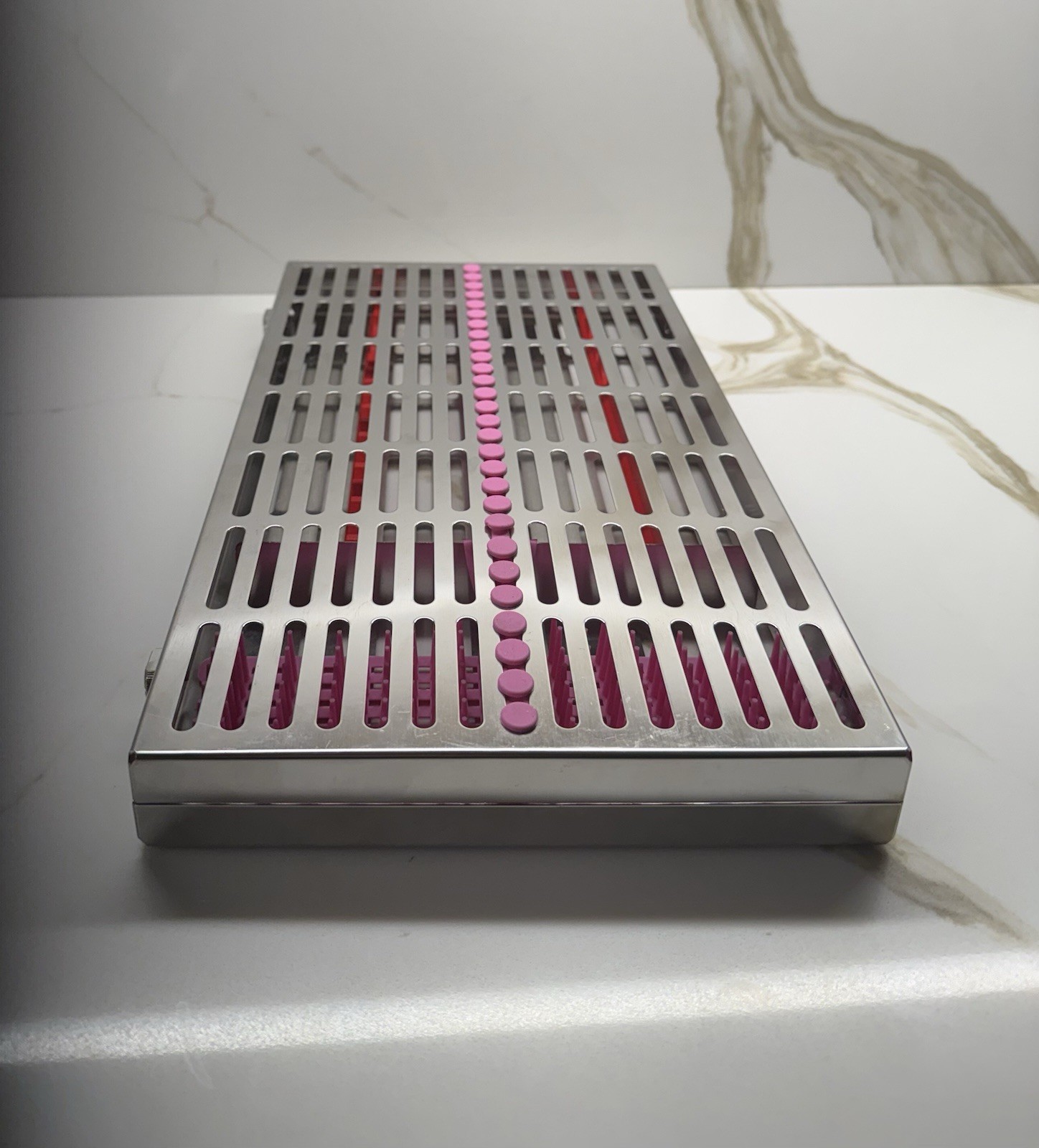 Hu-Friedy Stainless Steel Dental Sterilization Cassette Tray & Silicone Inserts