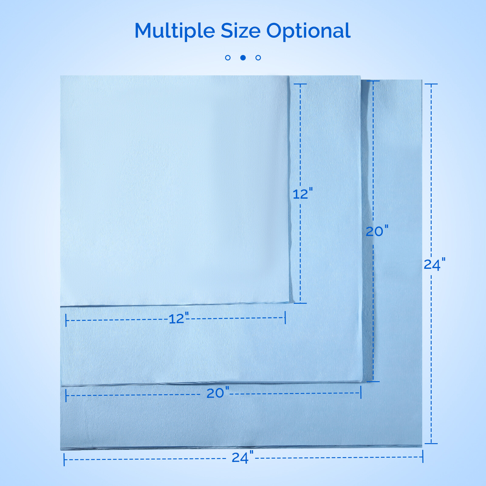 JMU Dental Autoclave CSR Sterilization Wrap Sheets Crepe Paper Steam & Ethylene