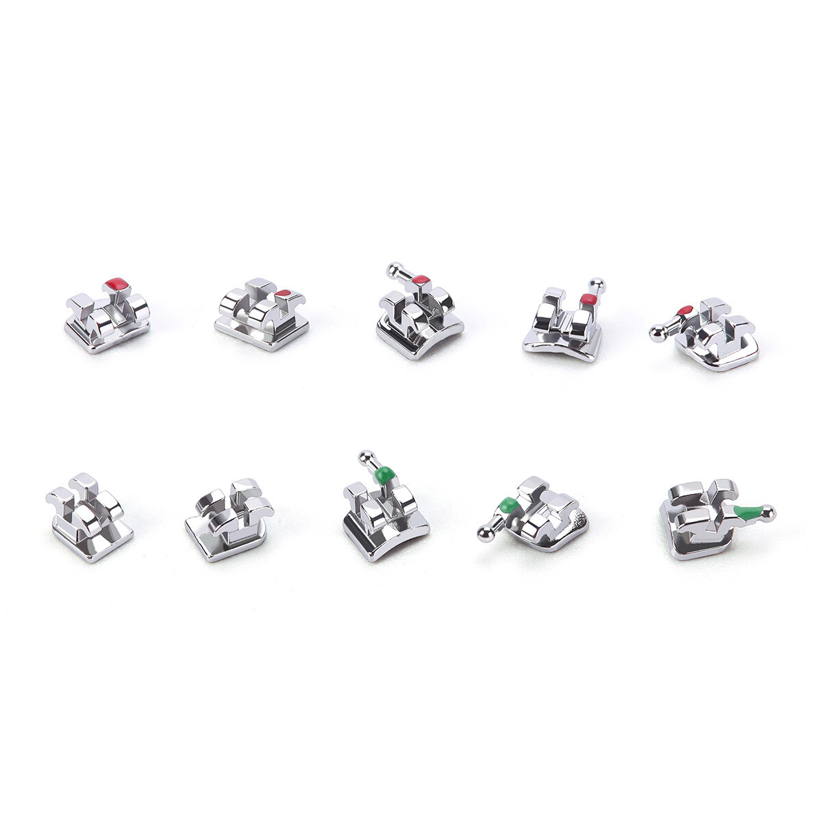 Dental Orthodontic Brackets Braces Monoblock Mini Roth/MBT 0.022/0.018 3/345 Hk
