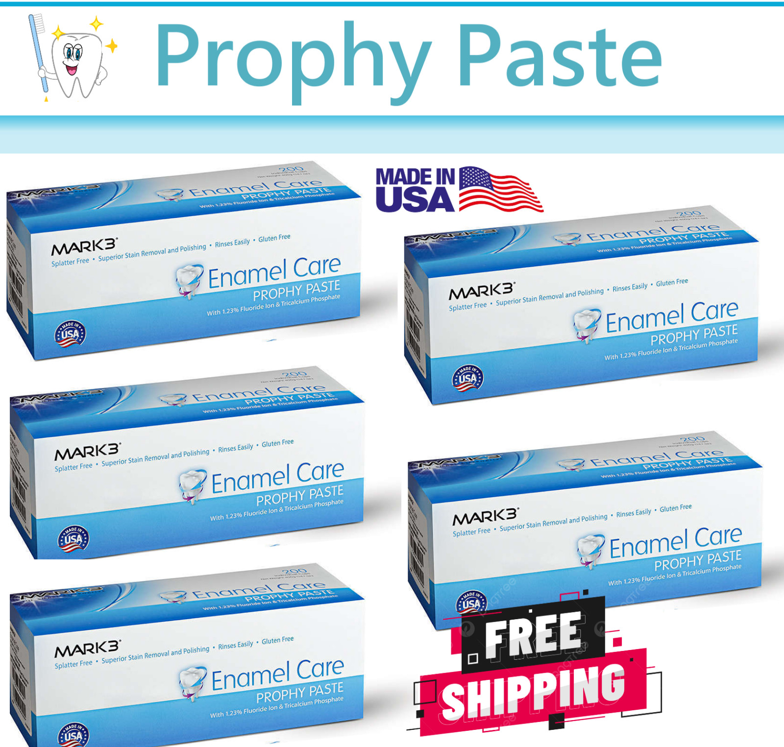 Dental Prophy Paste Upto 400 Cups Prophylaxis Non Splatter Mark3 All Grits