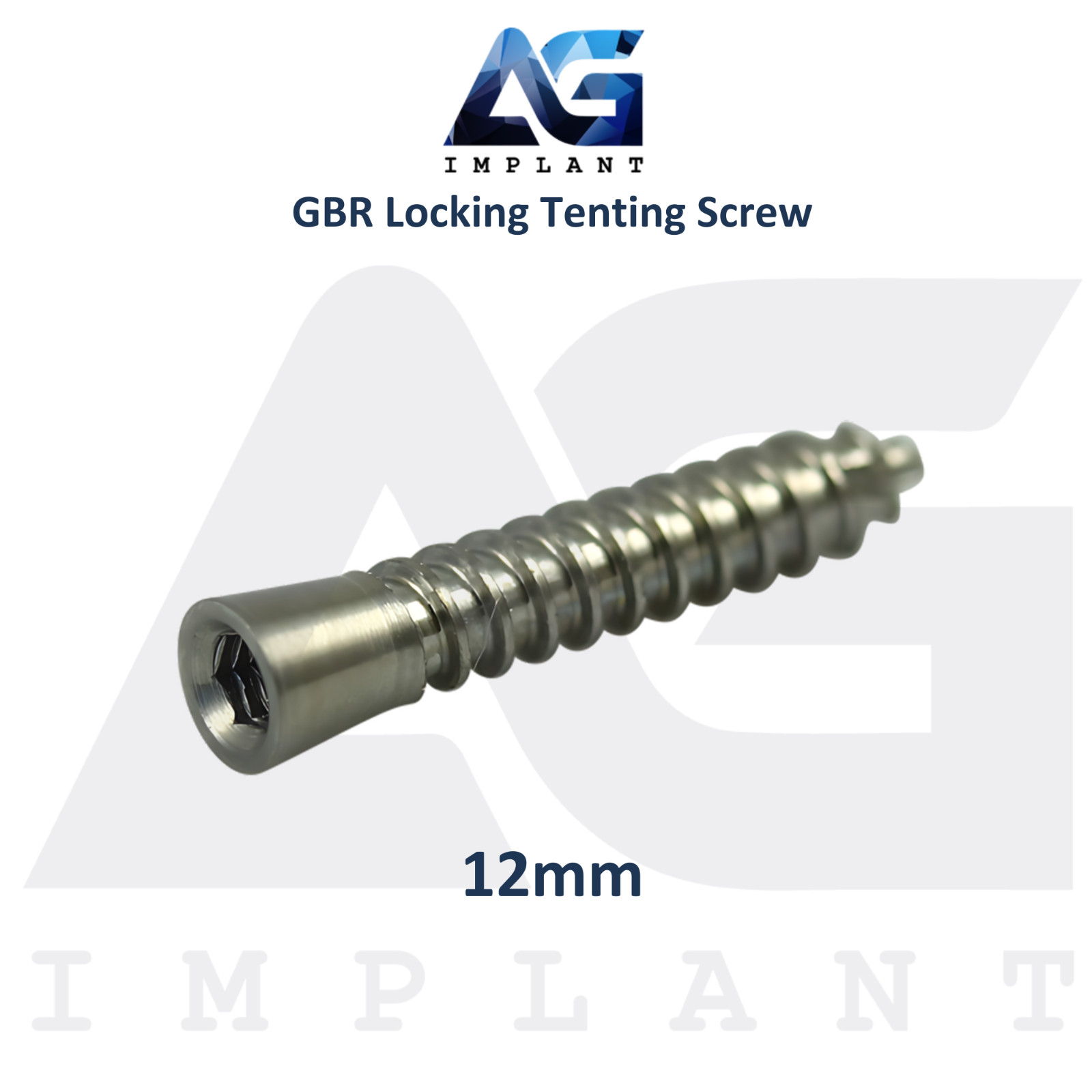 10 Dental Locking Tenting Screw Ø2.5mm GBR Membrane Titanium Fixation Sterile