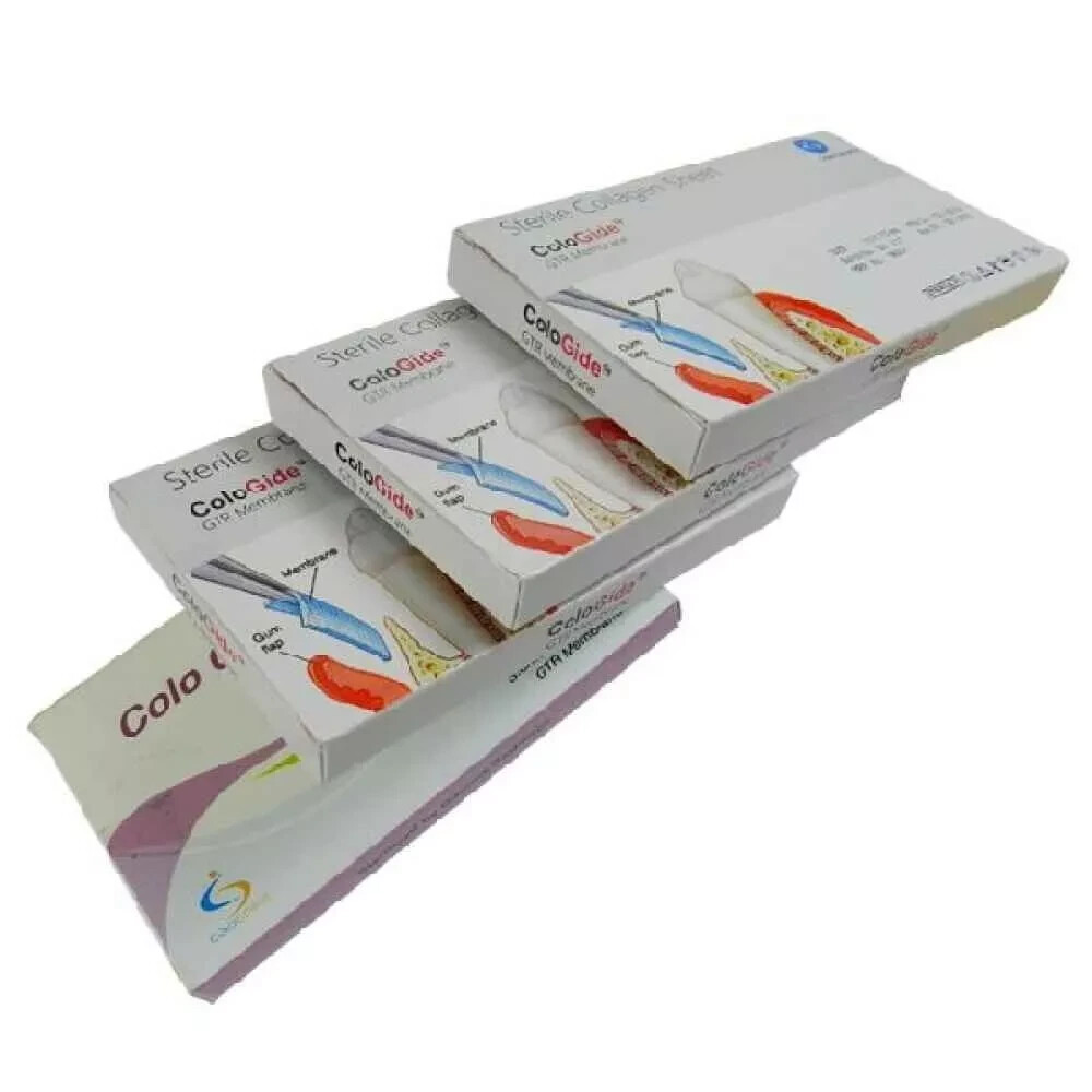 5pcs Dental Cologide Sterile Collagen Sheet GTR Membrane Size 10 X 15 e 03.2027