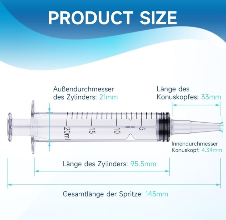 Syringes without needles Plastic Syringe 10ml 20ml 5ml 1ml 3ml lot gauge set