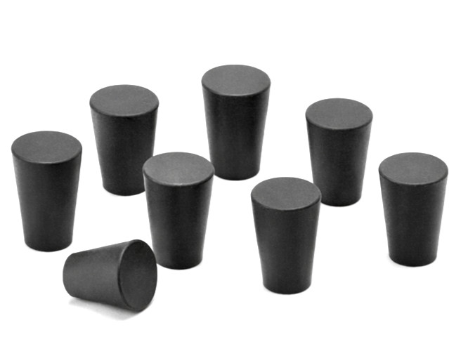#000 Solid Rubber Stoppers Lab Tapered Plugs Rubber Corks Various Pack Sizes