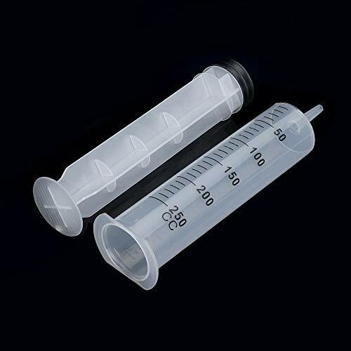 250ml Syringe with Tube,Plastic Syringe For Glue Dispensing, Scientific Lab Use