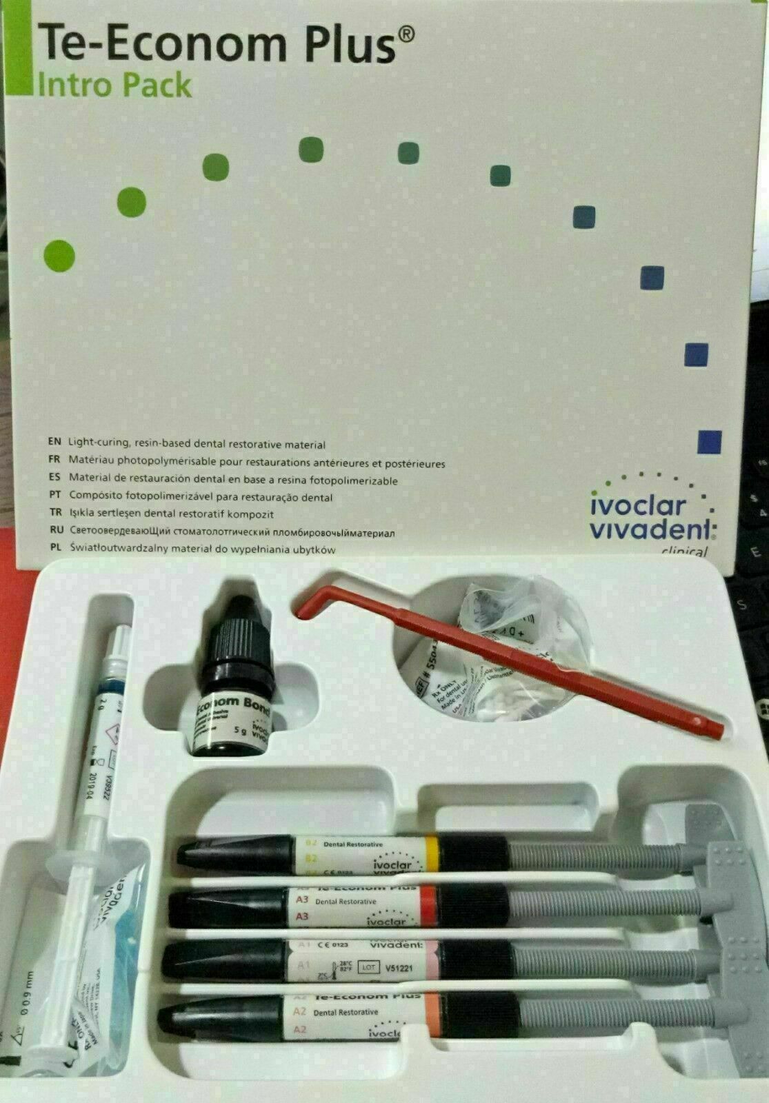 NEW IVOCLAR VIVADENT Te-Econom Plus Dental Kit Light Cure System || Free Ship !