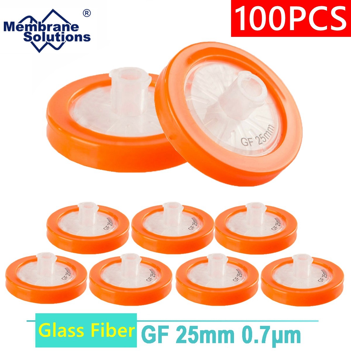 Glass Fiber GF Non-sterile Syringe Filters 25mm Diameter 0.7um Pore Size