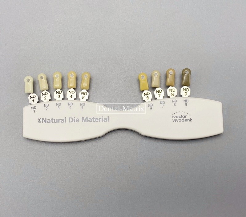 Ivoclar Vivadent Dental Teeth Bleaching Shade Guide ND 9 A-D 20 IPS Natural Die