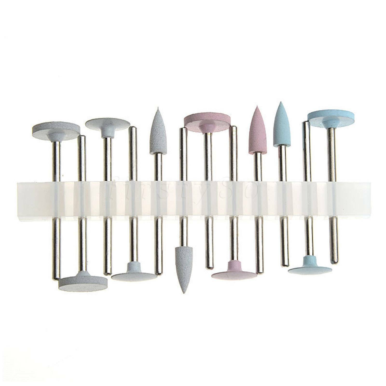 3 Types Dental Diamond Burs Cups Composite Polishing Kit for Low Speed Handpiece