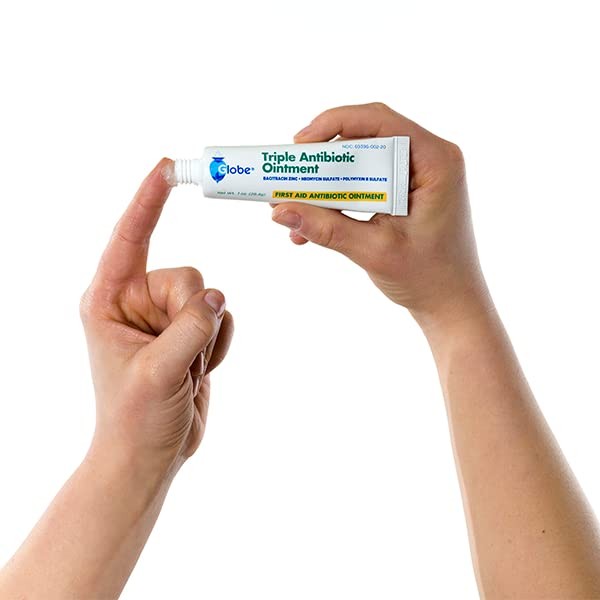 Globe Triple Antibiotic Ointment 1.0 oz (4 4 x 1 Ounce Tubes, Transparent