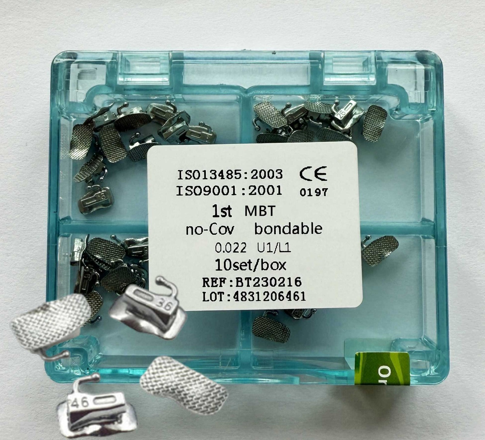 1st Molar Roth 0.022 Bondable Mesh 1 box Dental Orthodontic Single Buccal Tubes