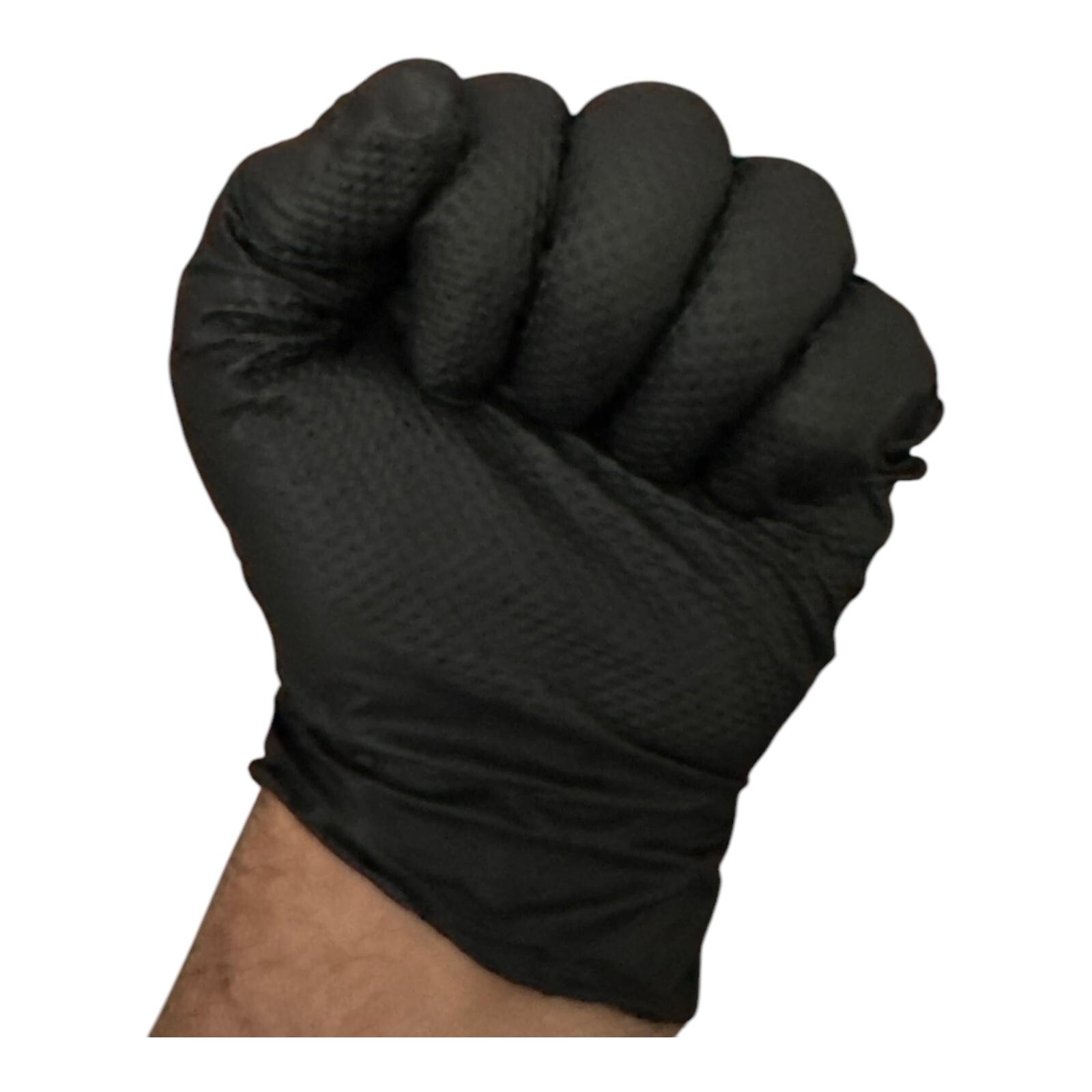Industrial Powder Free Black Nitrile Gloves XS to XXL 9mil 10x100pcs/Bx