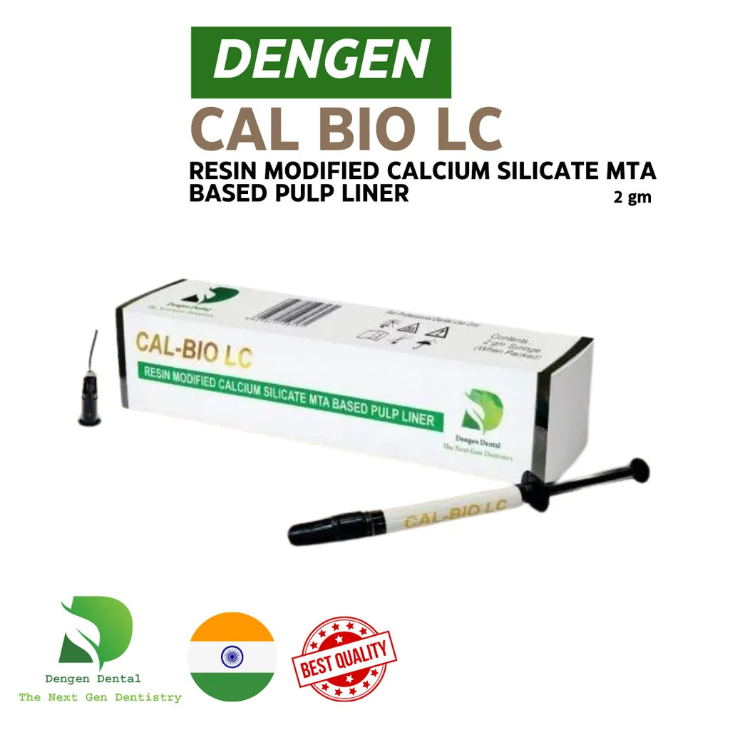 DENGEN Dental CAL BIO LC Light Cure MTA Based Pulp Liner 2gm (Free Ship)