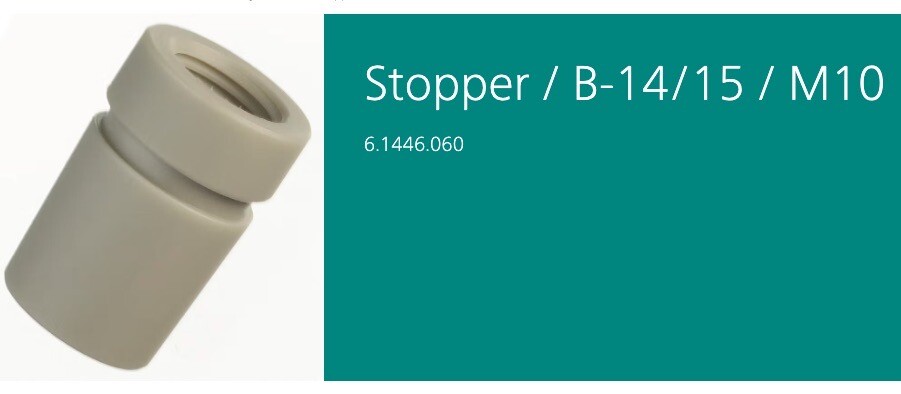 METROHM Titration Polypropylene Stopper 22mm SGJ B-14/15 M10 6.1446.060