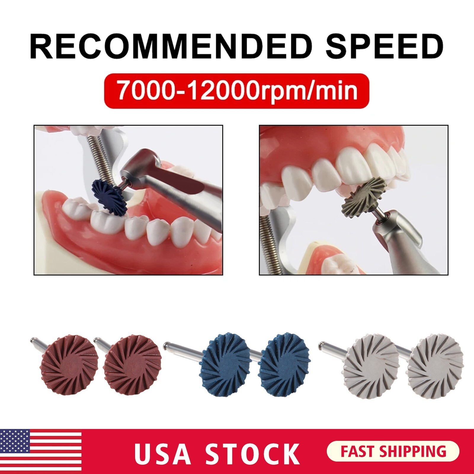 Dental Composite Polishing Kit Diamond System RA Disc 14mm Wheel Polisher 1Box