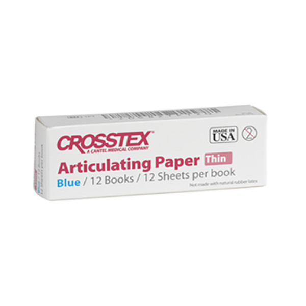 Crosstex TPXT Articulating Paper X-Thin .0015″ 38 Microns Blue 144/Pk