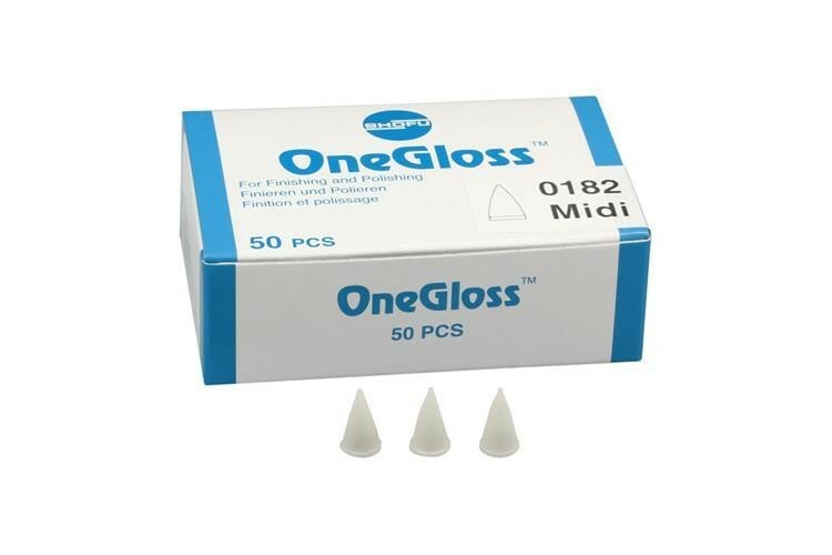 *50-Pieces* Shofu OneGloss Refill Midi For Finishing & Polishing 0182