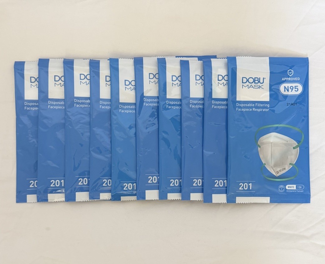 Pack of 10 NIOSH N95 Korean Face Mask Made in Korea Dust Covers DOBU Comfortable