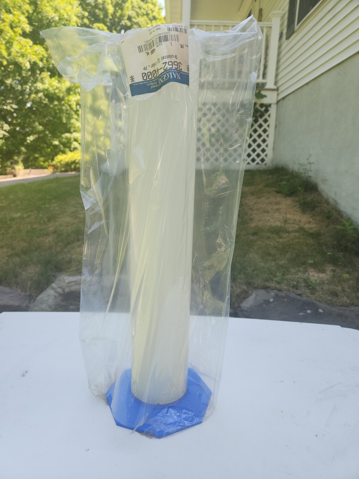 NALGENE Polypropylene Graduated Cylinder Size 4000ml NEW