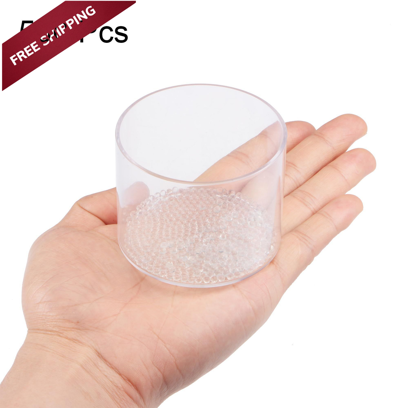 uxcell 3mm Solid Round Clear Glass Ball Boiling Stones Soda Lime 3mm, white