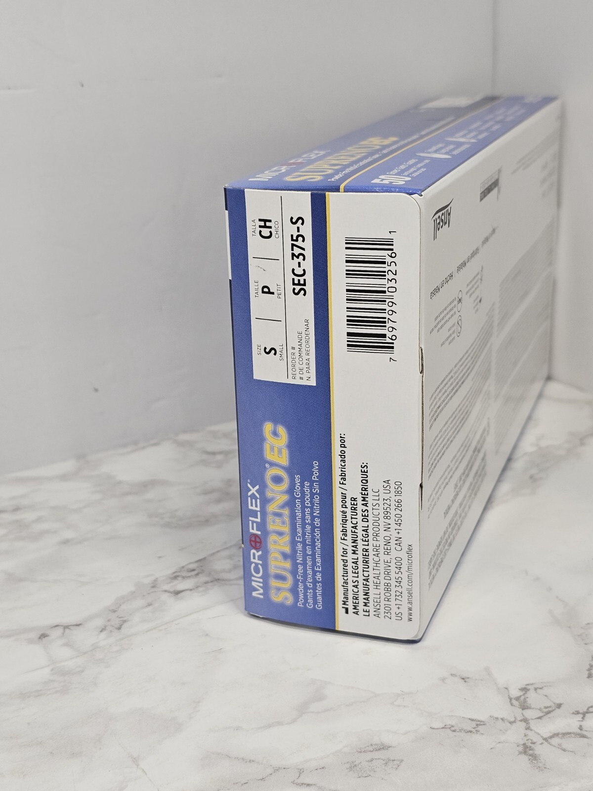 MICROFLEX Supreno EC, Size Small – Powder-Free Nitrile Gloves SEC-375 – 50CT