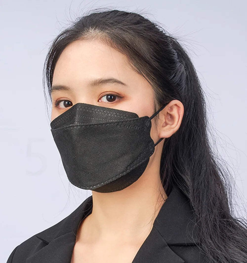 10–100 PCS KN95 Fish-Style Face Masks 4-Layer Anti-Dust Breathable Adult Protect
