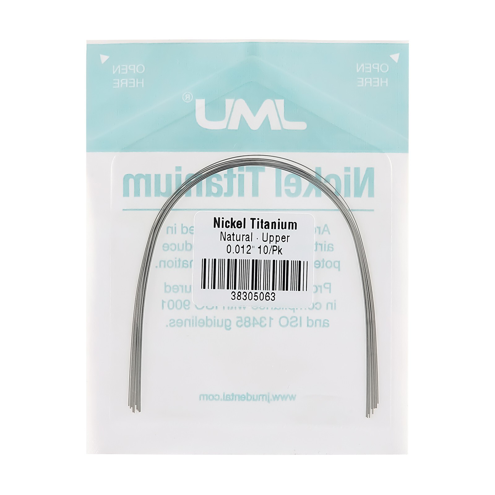 JMU 10PCS Ortho NiTi Super Elastic Arch Wire Full Size Natural Round/Rectangular