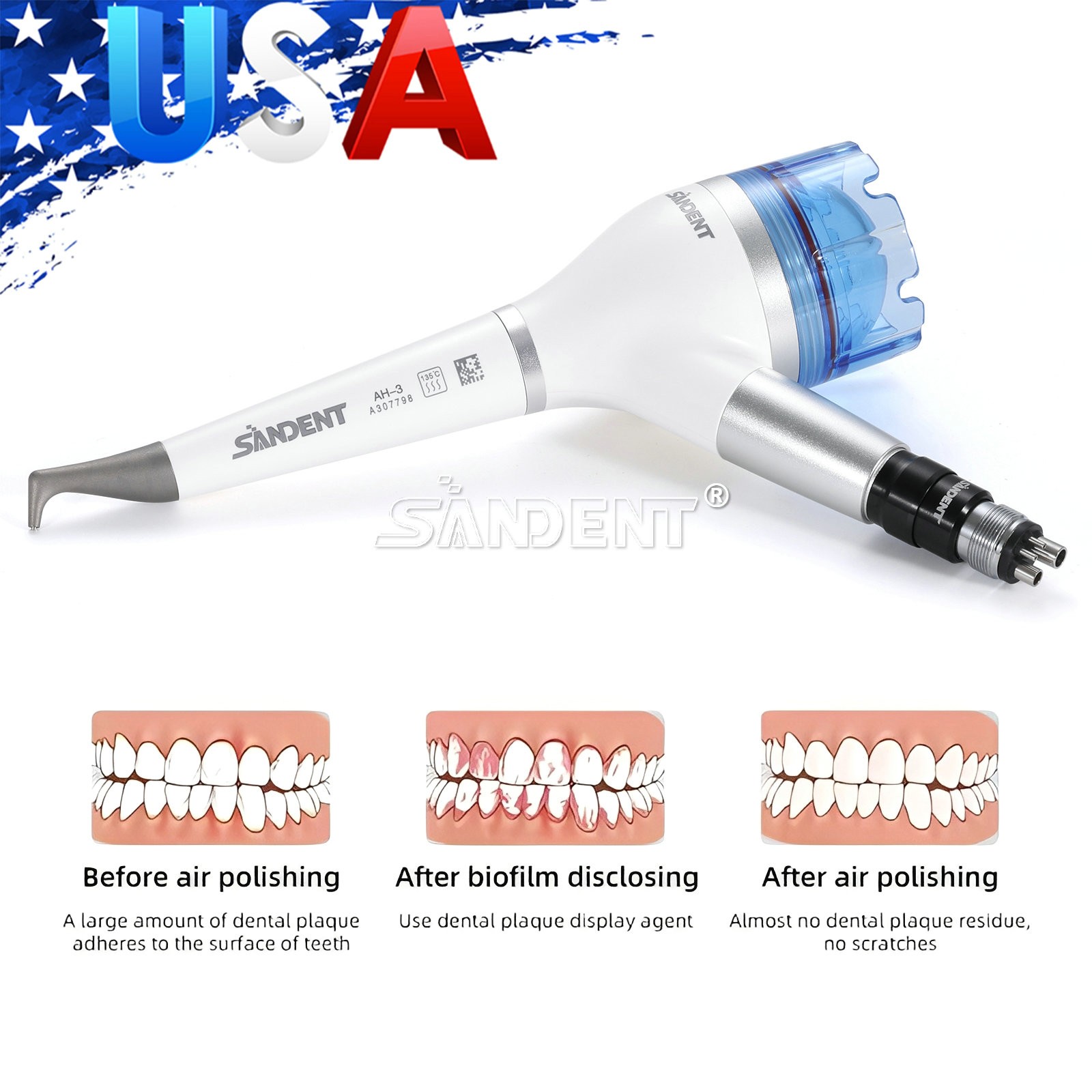 CICADA Dental 20:1 Reduction Implant Contra Angle Low Speed Handpiece Latch Type
