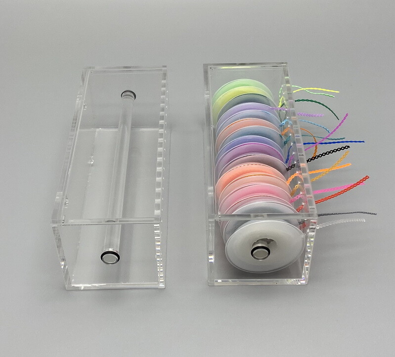 Dental Orthodontic Power Chain Placer Organizer Elastic Ligature Tie Storage Box