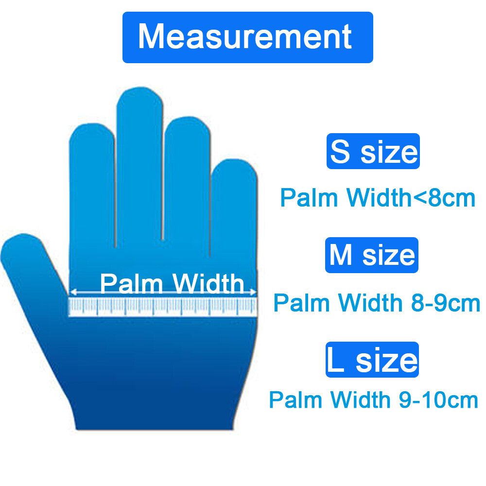 2000pcs Non-Latex Nitrile Gloves Powder Free Thicken 4 mil M/L Durable Rubber US