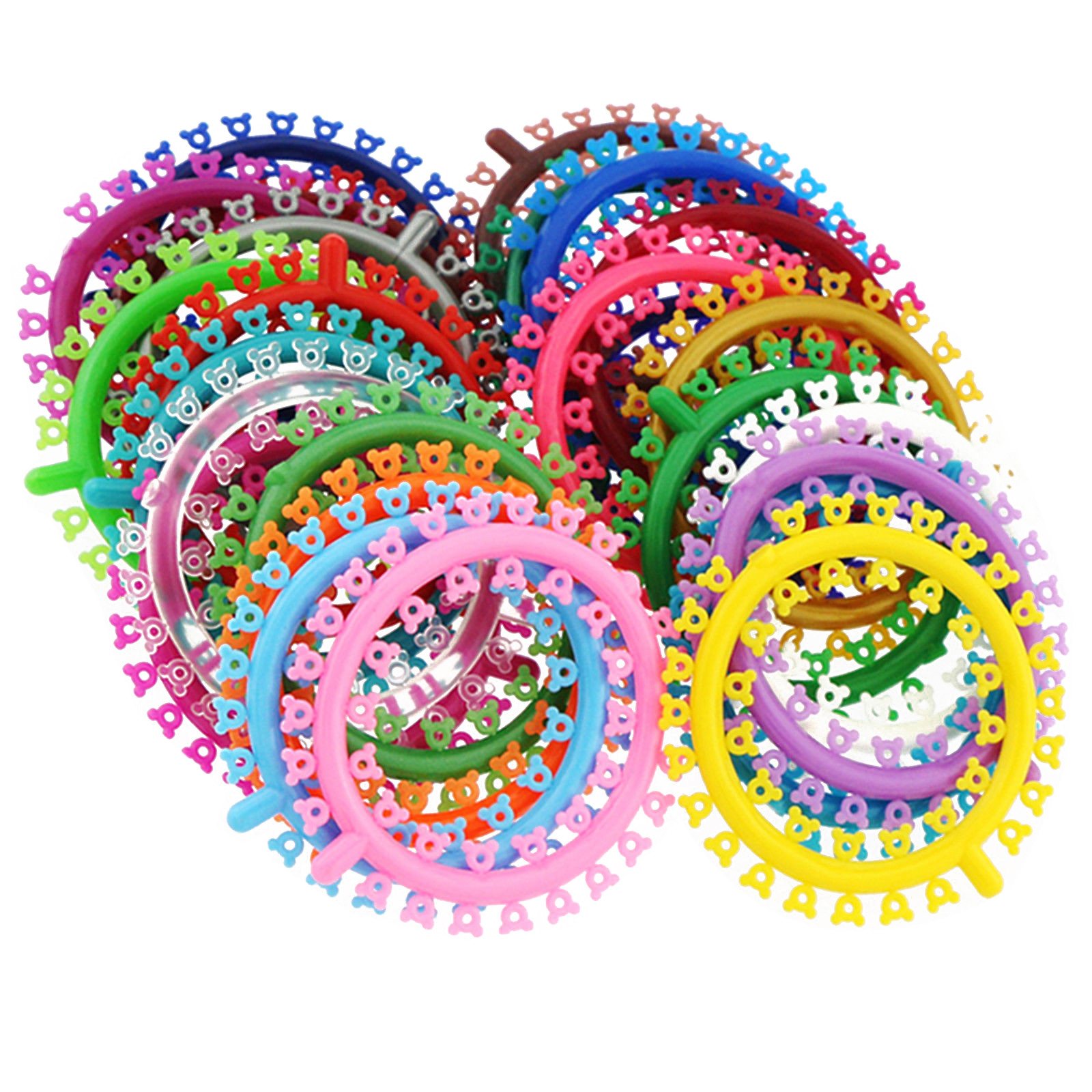 1000 Pcs Orthodontic Elastic Rubber Multi-Colored Mickey Design Ligature Tie