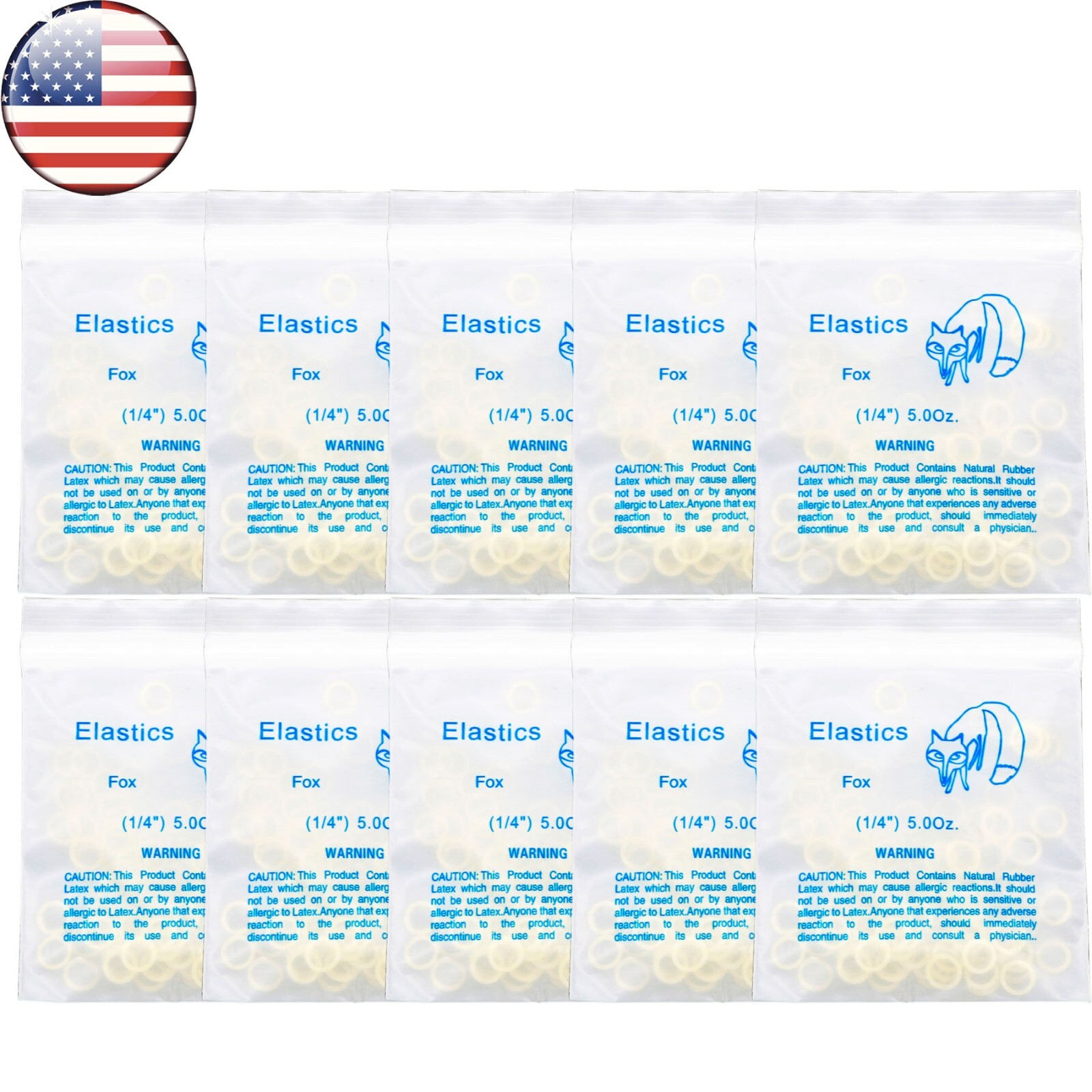 US Orthodontic Latex Elastics Dental Braces Rubber Bands 3.5/5.0/6.5 OZ Ortho