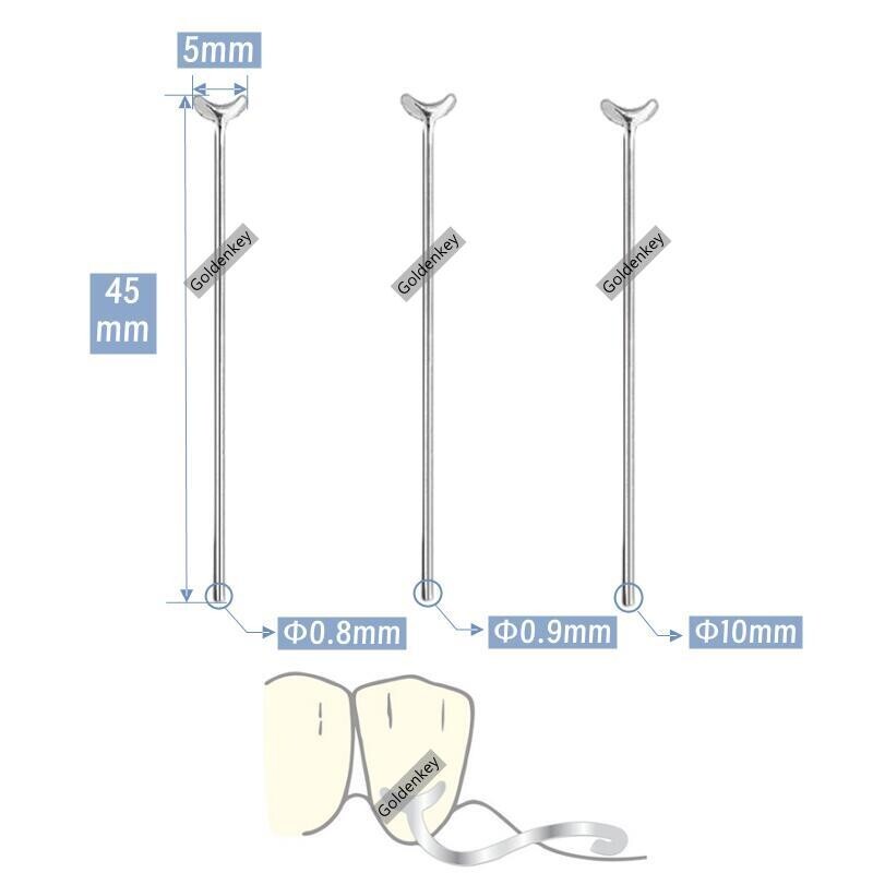 Dental Ball Retainer J Clasp Oblique Clasps Bars 0.8/0.9/1.0 Y-Type Fit Scheu