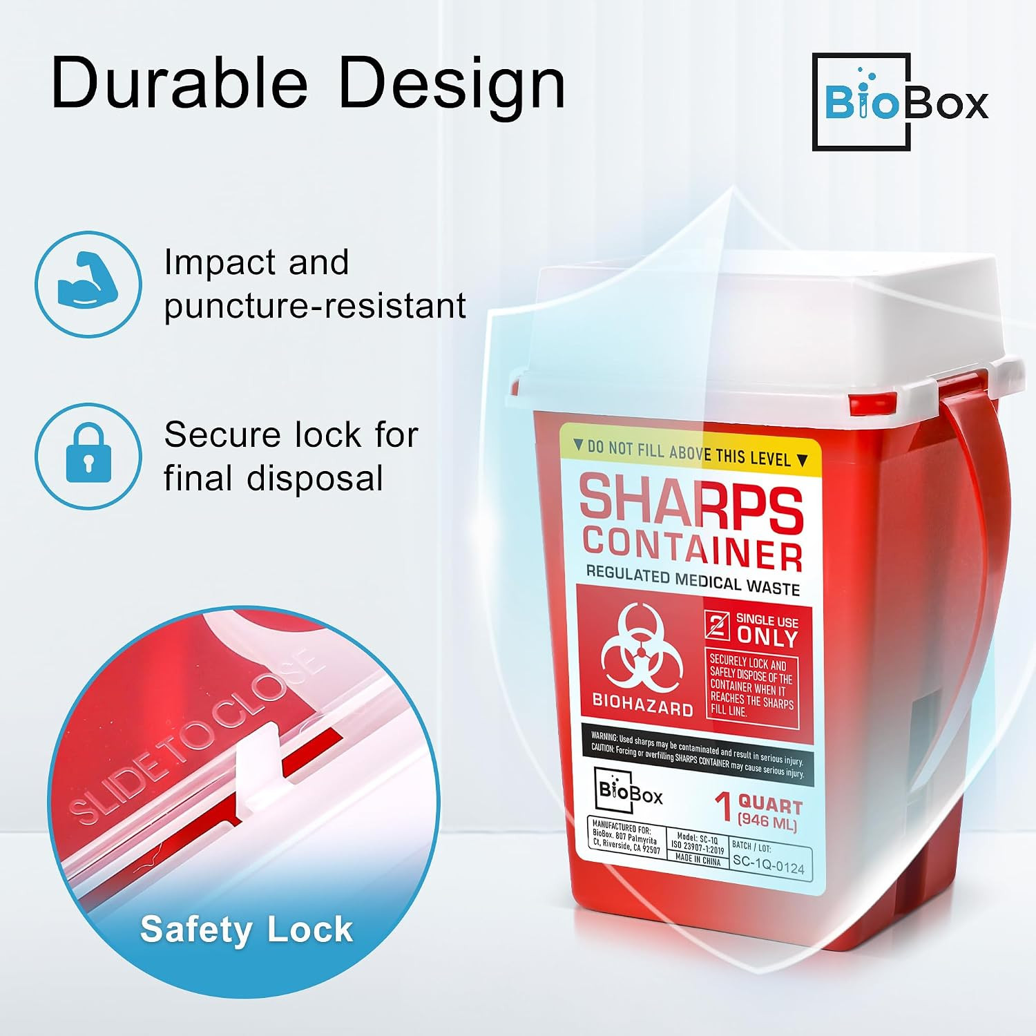 Sharps Container Small – Sharps Containers for Home Use and Labs – Portable Need