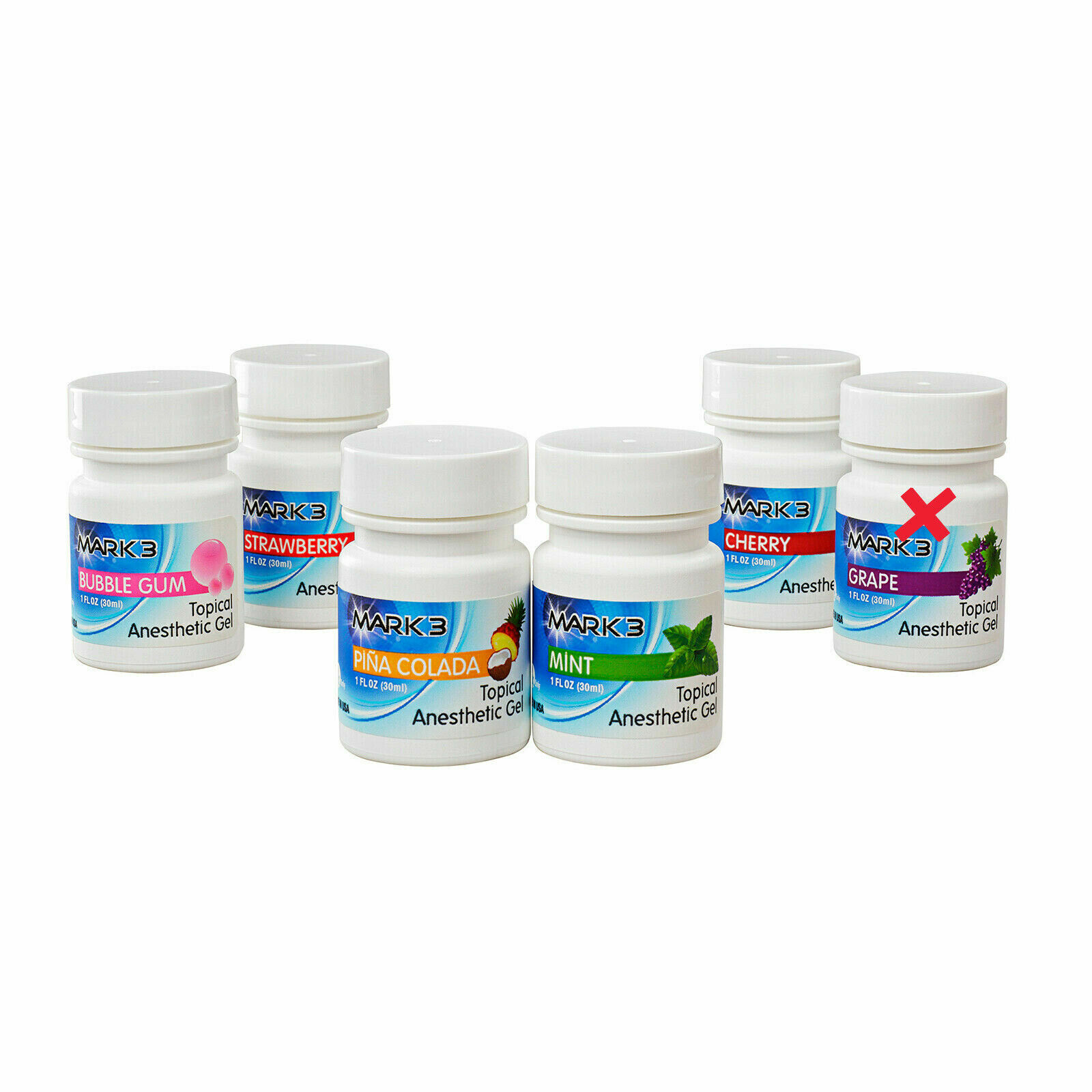 MARK3 Dental Topical Anesthetic Gel 1oz/32g Jar 20nzocaine in USA